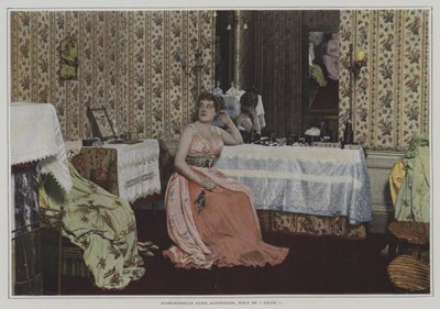Den amerikanske sopran Sybil Sanderson i titelrollen i Jules Massenets opera Thais (farvefoto) af French Photographer