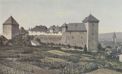 Annecy, Udsigt over slottet, Sammen S E af French Photographer