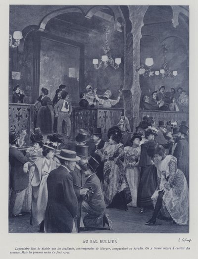 På Bal Bullier, Paris (s/h foto) af French Photographer
