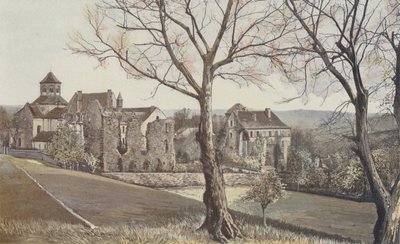 Aubazine, Oversigt over det gamle kloster af French Photographer
