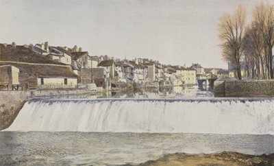 Aurillac, Gamle huse på bredden af ​​Jordanne af French Photographer