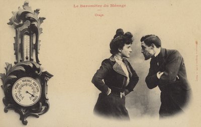 Barometer for et forhold, storm af French Photographer