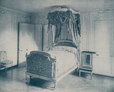 Seng af Marie Antoinette, Versailles (s/h-billede) af French Photographer