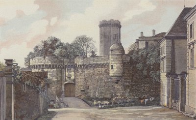 Bourdeilles, Chateau, Indgangssiden af French Photographer
