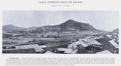 Panama Interoceanic Canal, Culebra Works (s/h-billede) af French Photographer