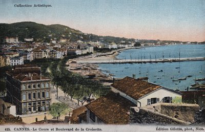 Cannes, The Cours og Boulevard De La Croisette af French Photographer