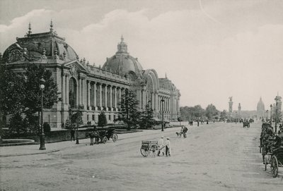 Champs-Elysees, Let Petit Palais, Champs Elysees, Det lille palads (fotogravering) af French Photographer