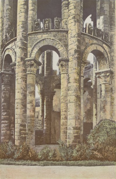 Charroux, Old Abbey, Tower, nederste del af French Photographer