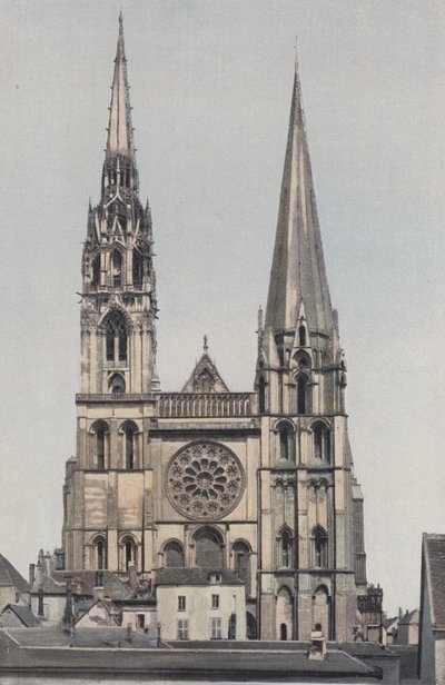 Chartres, Notre-Dame-katedralen, Facade O af French Photographer