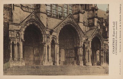 Chartres, Eure-Et-Loir, Katedralen, Veranda sammen af French Photographer