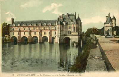 Chenonceaux, slottet, den østlige facade af French Photographer