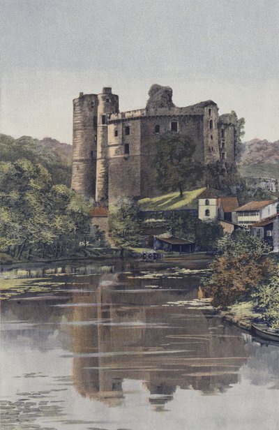 Clisson, Chateau, Udsigt taget fra viaduen af French Photographer