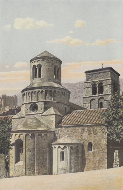 Cruas, Eglise, Ensemble N E af French Photographer