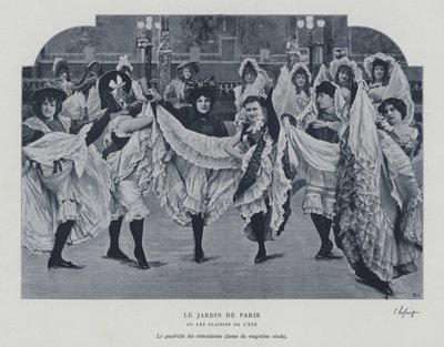 Dansere på Jardin de Paris (s/h foto) af French Photographer