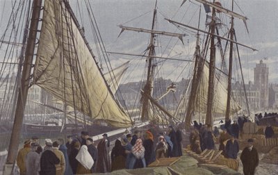 Dunkerque, Afgang til torskefiskeri i Island af French Photographer