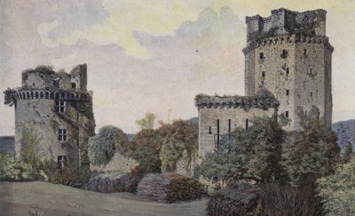 Elven, ruinerne af fæstningen Largouet af French Photographer