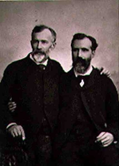 Emmanuel Benner (1836-96) og Jean Benner (1836-1906), fra "Galerie Contemporaine", ca. 1874-78 (s/h-foto) af French Photographer