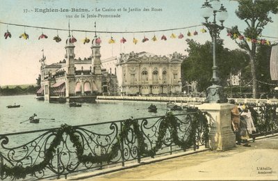 Enghien-Les-Bains, Kasinoet, Rosenhaven af French Photographer