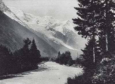 Omgivelserne i Chamonix (s/h-foto) af French Photographer