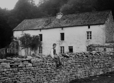 Gård i nærheden af Bourmont en Haute Marne, omkring 1880. af French Photographer