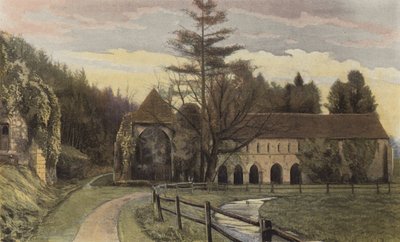 Fontaine-Guerard, tidligere kloster (sammen) af French Photographer