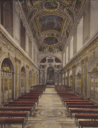 Fontainebleau: Kapellet (farvefoto) af French Photographer