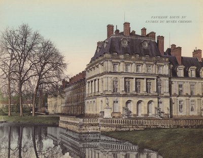 Fontainebleau: Louis XV-pavillonens indgang til det kinesiske museum (farvefoto) af French Photographer