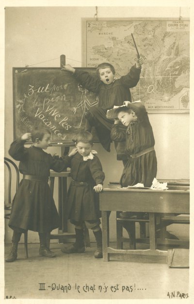 Franske skolebørn leger, Vive Les Vacances af French Photographer