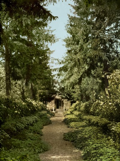 Havesti i Claude Monets have, Giverny af French Photographer