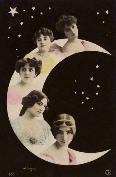 Piger på månen af French Photographer