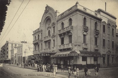 Italiensk Teater, Tunis, Tunesien af French Photographer