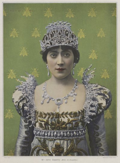 Jane Hading som Josephine i Plus que Reine (farvet foto) af French Photographer