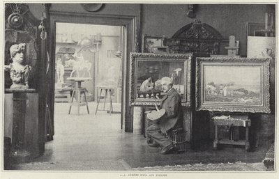 Jean-Leon Gerome i sit værksted af French Photographer