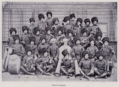 Russisk hær: Regimental Band (s/h foto) af French Photographer