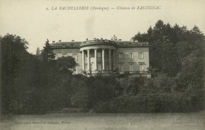 La Bachellerie, Dordogne, Chateau De Rastignac (s/h-billede) af French Photographer