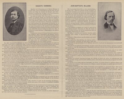 Pariserkommunen, Auguste Vermorel, Jean-Baptiste Milliere (s/h-foto) af French Photographer