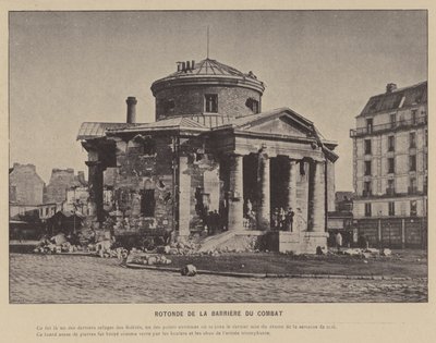 Pariserkommunen, Rotonde De La Barriere Du Combat (s/h-billede) af French Photographer