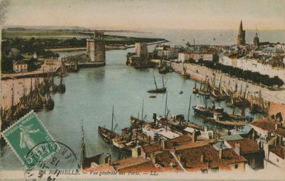 La Rochelle - udsigt over havnen. Postkort sendt i 1913. af French Photographer