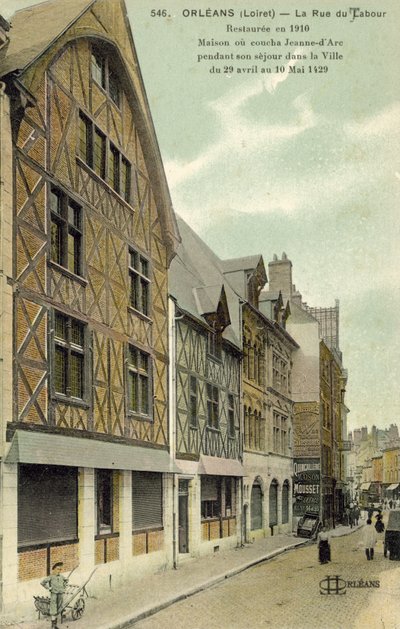 La Rue de Labour, Orleans (farvefoto) af French Photographer