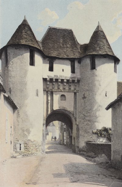 Levroux, Porten til det gamle Chateau af French Photographer