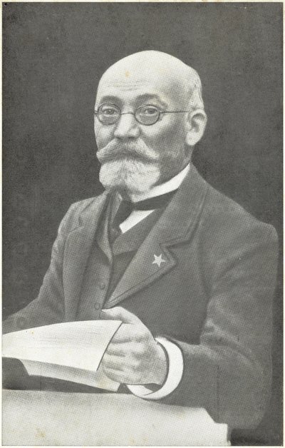 Ludwik Lejzer Zamenhof, polsk opfinder af esperanto (s/h foto) af French Photographer