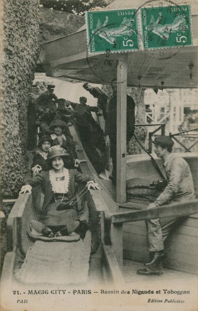Magic City, Paris, postkort sendt den 19. juli 1913 af French Photographer