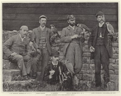 Medlemmer af Old Hawking Club af French Photographer