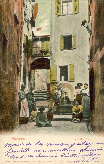 Menton, Frankrig, Old Street af French Photographer