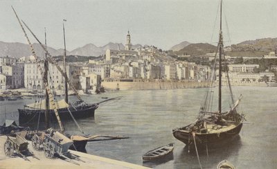 Menton, Port og Old Town af French Photographer