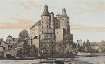 Montbeliard, Udsigt over slottet af French Photographer