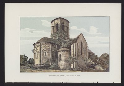 Mouthiers-sur-Boeme, Kirke, N-facade og apsis af French Photographer