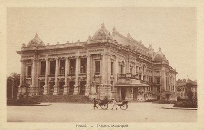 Kommunalt teater, Hanoi, Fransk Indokina af French Photographer