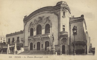 Kommunalt teater, Tunis, Tunesien af French Photographer