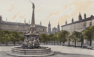 Nancy, Fontaine og Place dAlliance af French Photographer